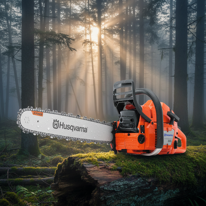 motosierra-husqvarna-365-bosque-andino-amanecer-niebla-ecuador