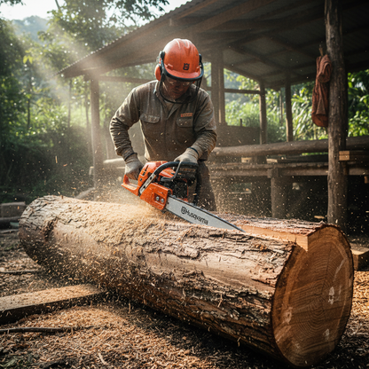 motosierra-husqvarna-365-operario-aserradero-espada-tronco-ecuador