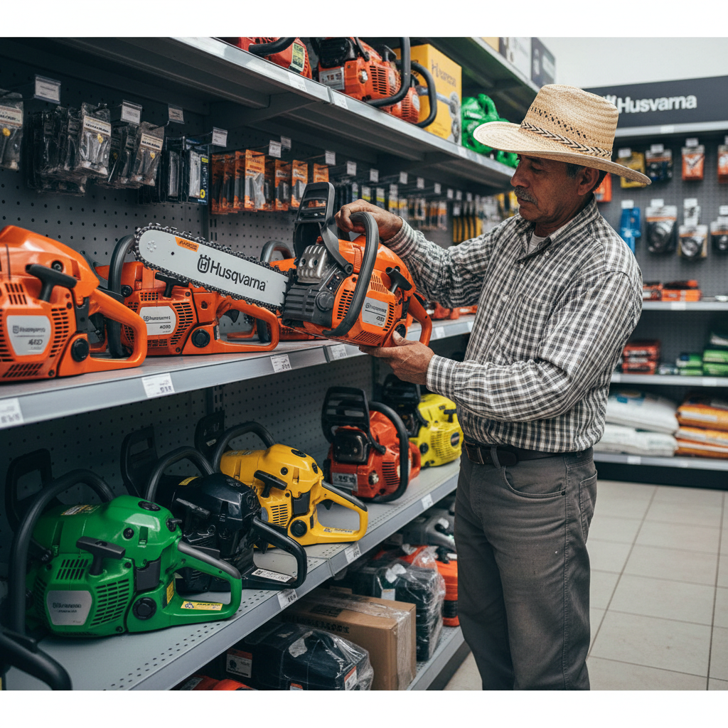 motosierra-husqvarna-450-tienda-naranja-destacando-ecuador