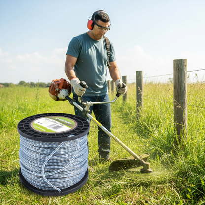 nylon-groway-trifase-line-cerca-girando-cortando-hierba-junto-cerca-finca-ecuador