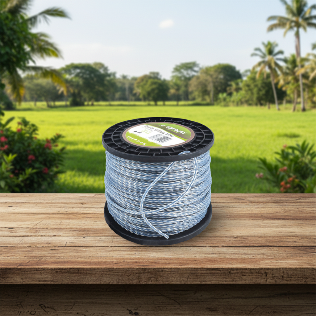 nylon-groway-trifase-line-finca-mesa-rustica-potrero-plantas-tropicales-ecuador