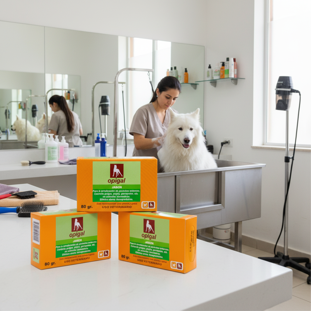 opigal-jabon-antiparasitario-salon-grooming-profesional-perros-ecuador