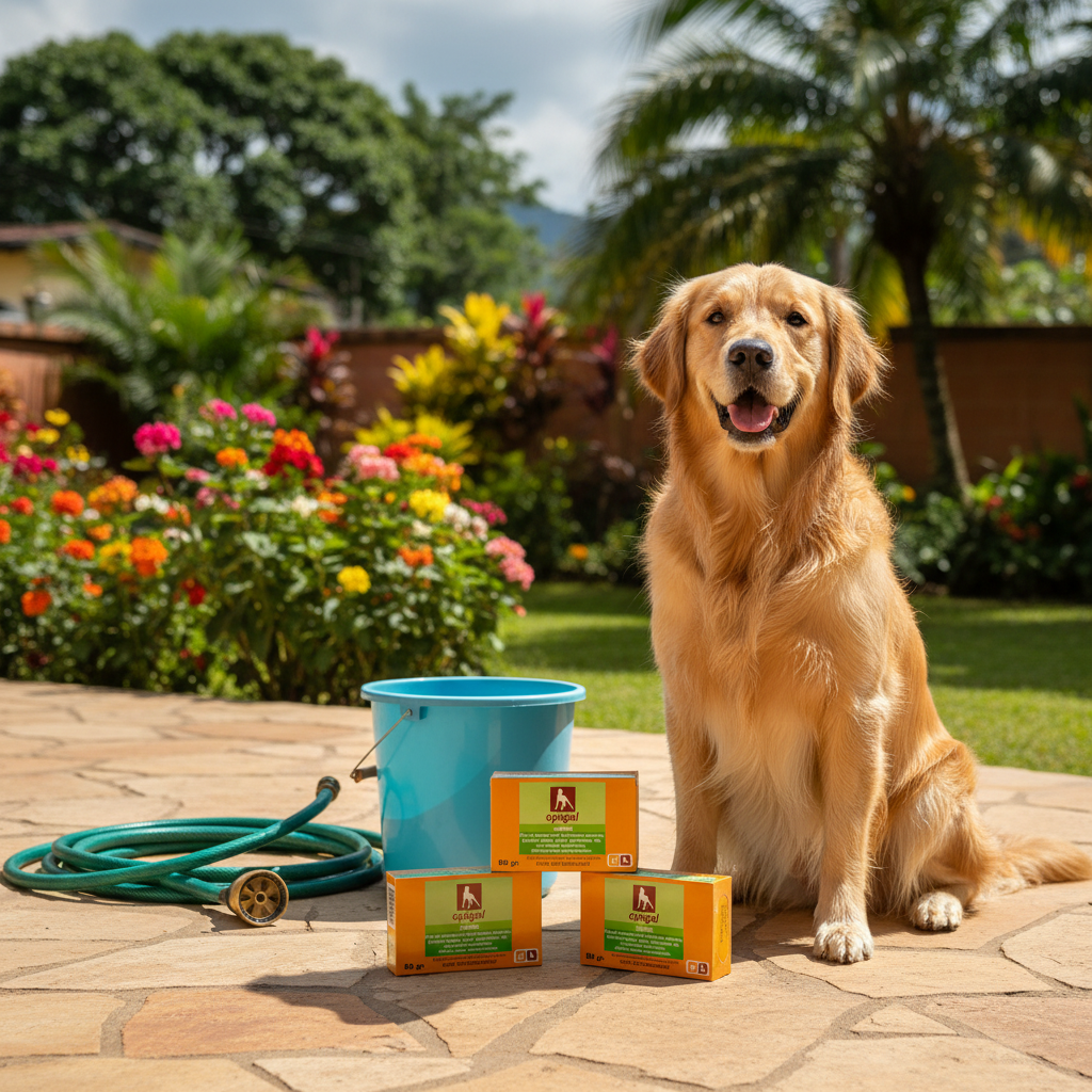 opigal-jabon-higiene-perros-bano-exterior-jardin-ecuador