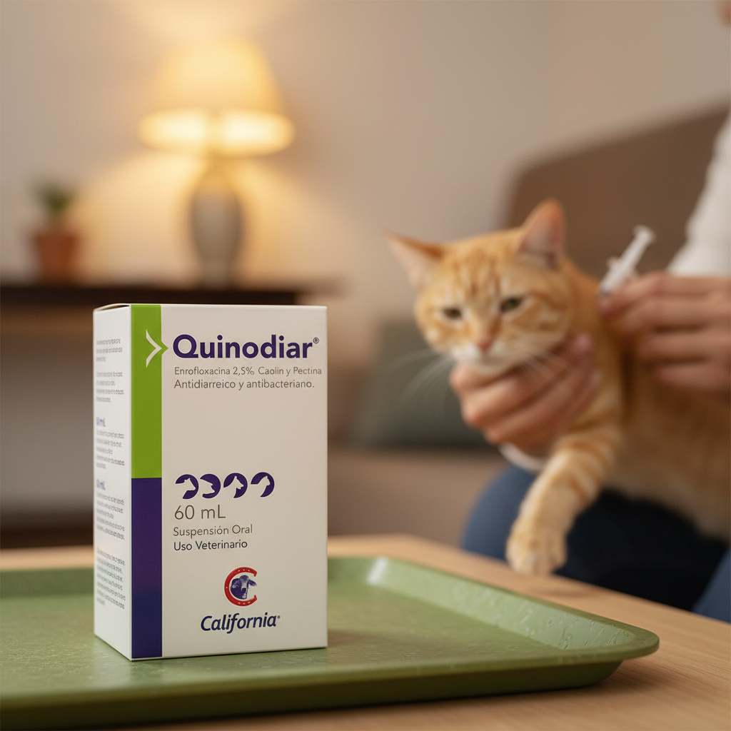 quinodiar-gato-casa-bandeja-verde-dueno-medicina-oral