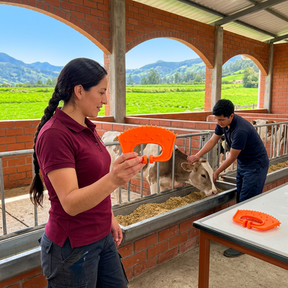 Seguimiento de la alimentación en establo de ladrillo