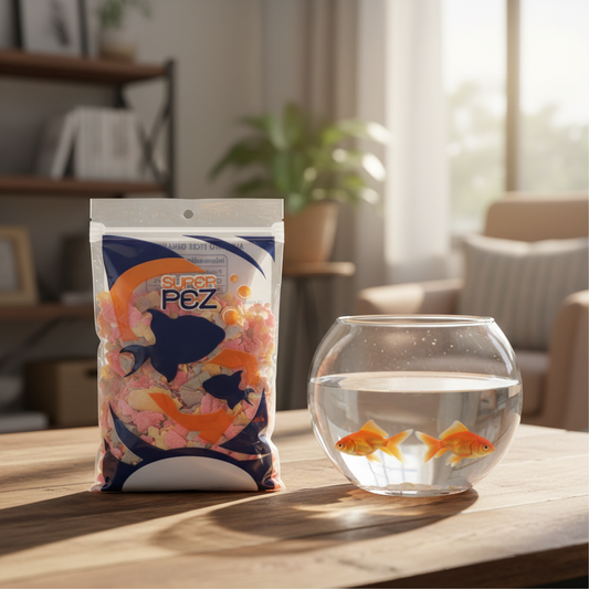 super-pez-bolsa-transparente-hojuelas-pecera-peces-dorados-ecuador