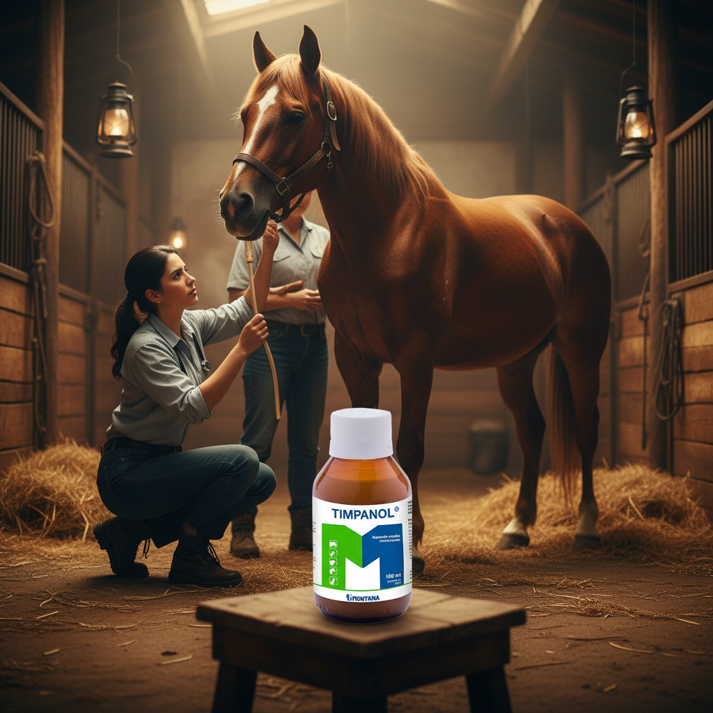 timpanol-antiespumante-establo-equino-vet-sonda-gastrica-caballo-meteorismo-botella-banquillo-ecuador