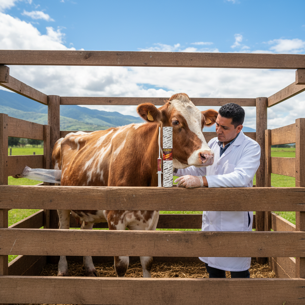 uterin-vaca-endometritis-vet-examinando-vaca-problemas-reproductivos-jeringa-tubo-riel-manga-cercanos
